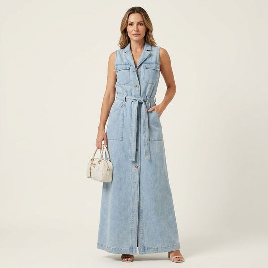 Georgina | Maxi Denim Dress