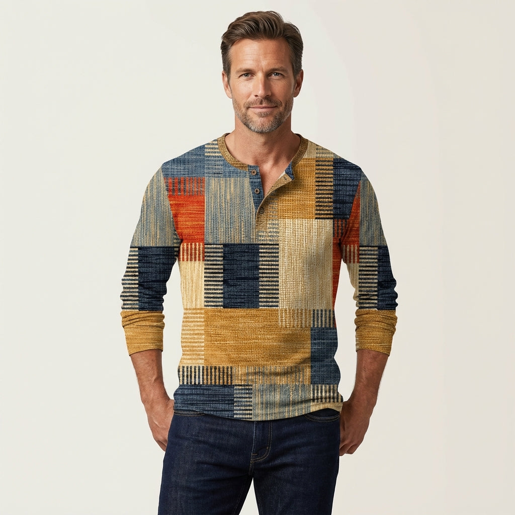 Curtis | Colorful Long Sleeve Shirt for Men