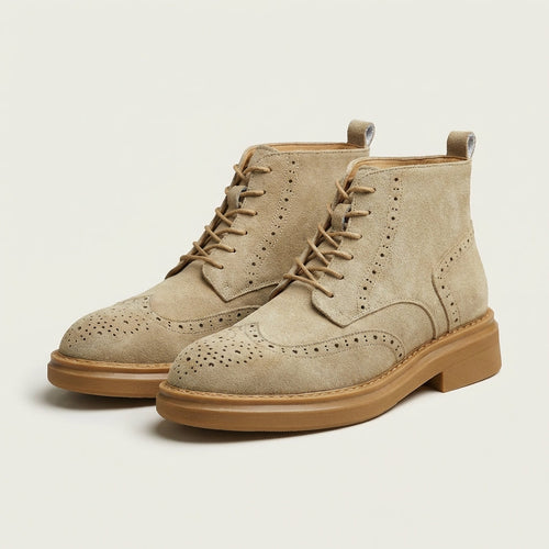 Charlie | Suede Brogue Boot