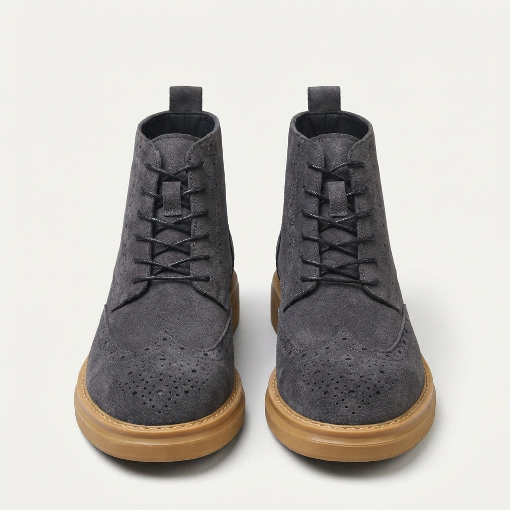 Charlie | Suede Brogue Boot