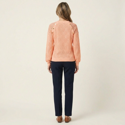 Liana | Patterned Long-Sleeve Blouse