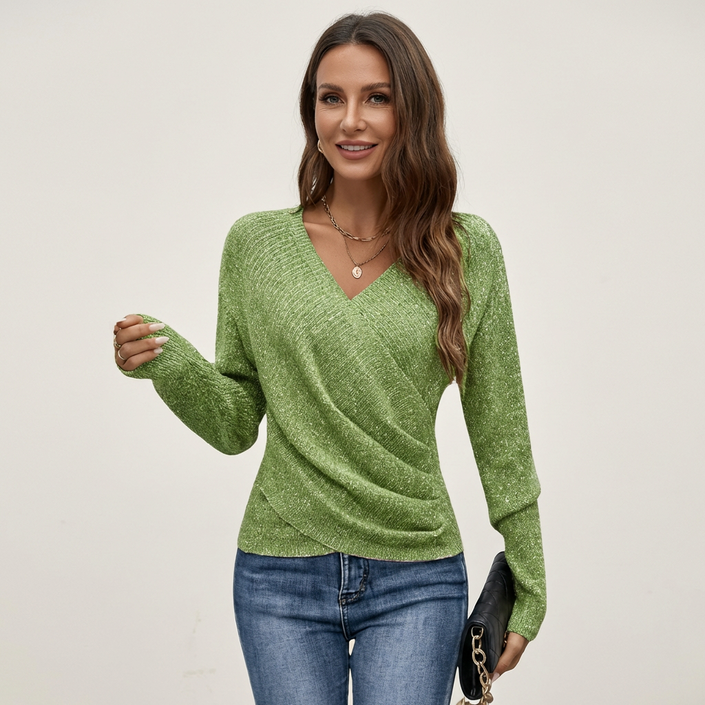 Selena | Wrap V-Neck Top