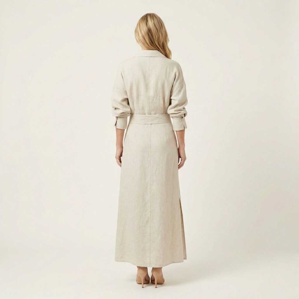 Marianne | Cotton-Linen Maxi Dress