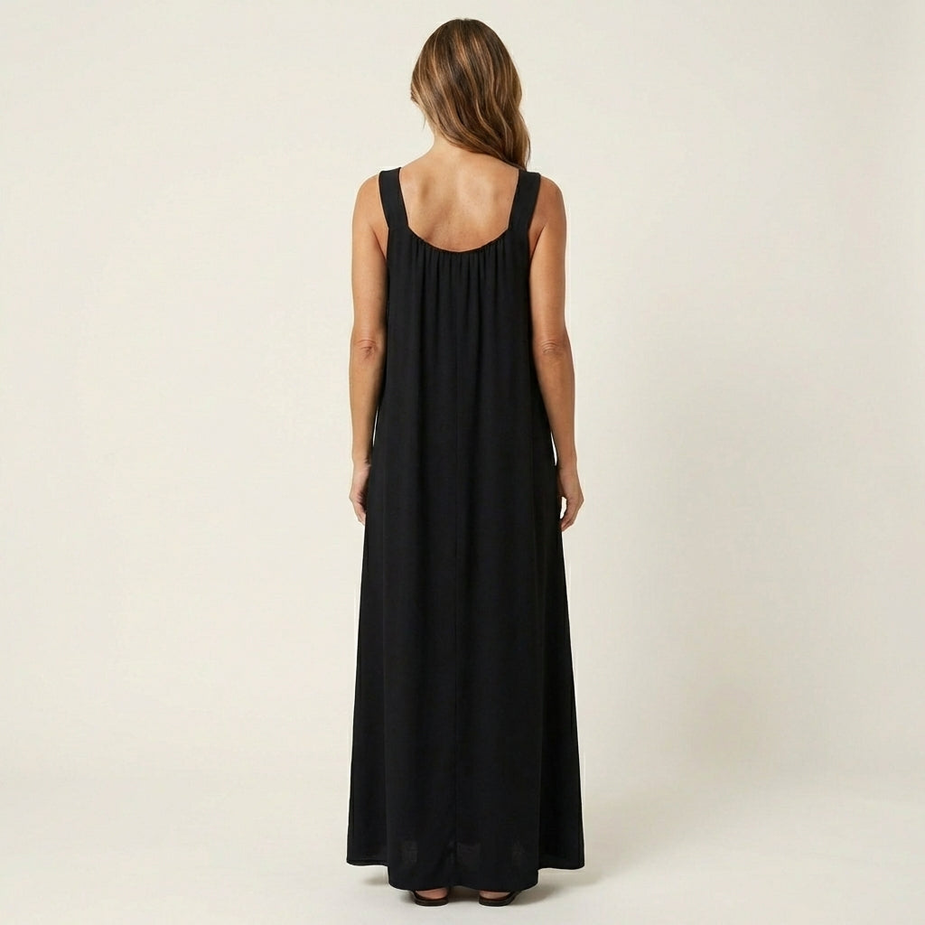 Loriana | Floral U-Neck Summer Dress