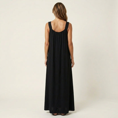 Loriana | Floral U-Neck Summer Dress