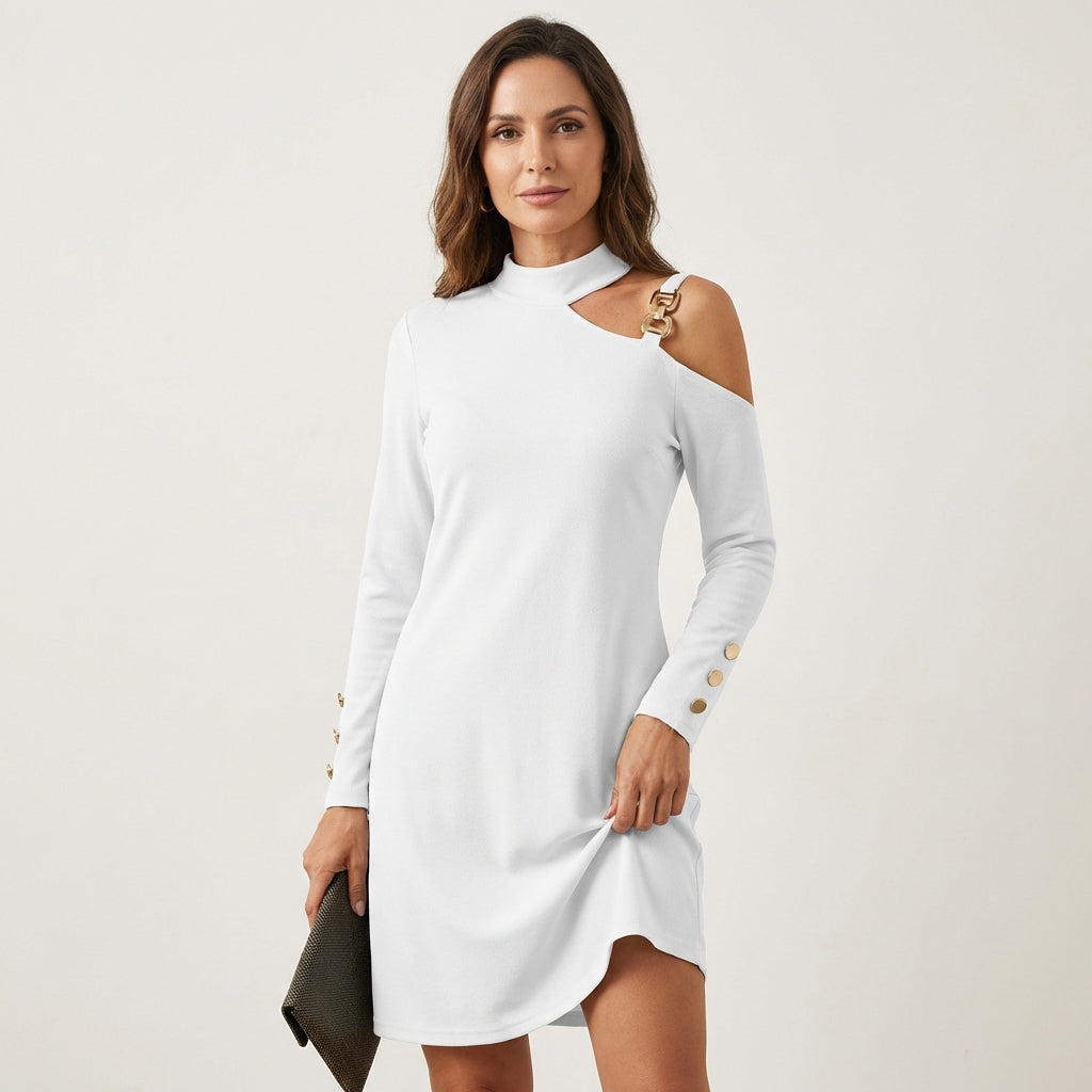 Chloe | One-Shoulder Mini Dress