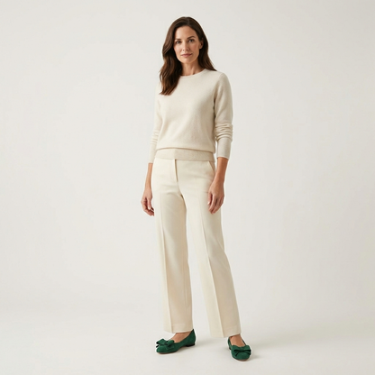 Bella | Suede Bow Ballet Flat