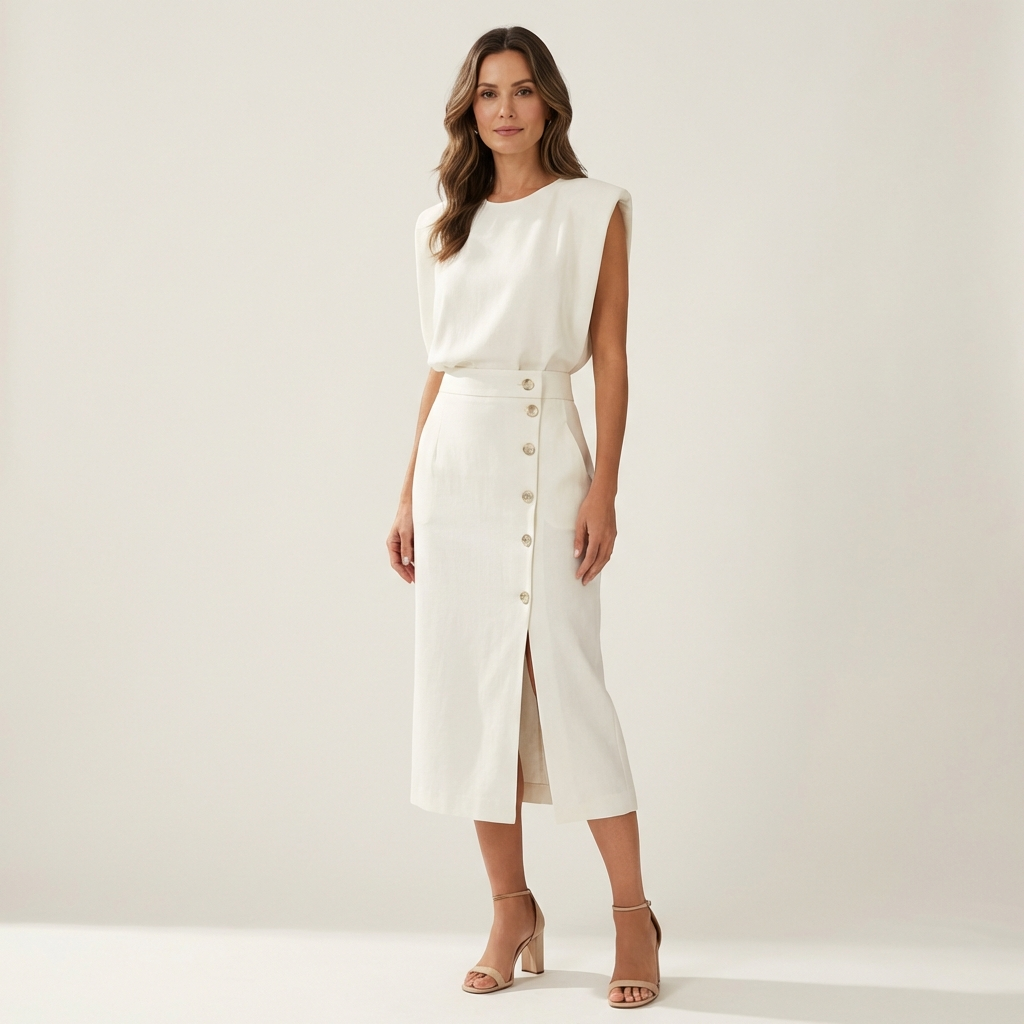 Dalia | Midi Dress With Side Slit