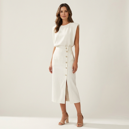 Dalia | Midi Dress With Side Slit