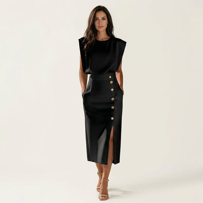 Dalia | Midi Dress With Side Slit
