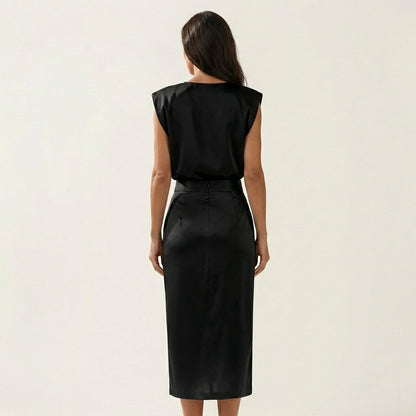 Dalia | Midi Dress With Side Slit