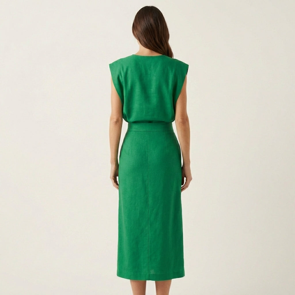 Dalia | Midi Dress With Side Slit