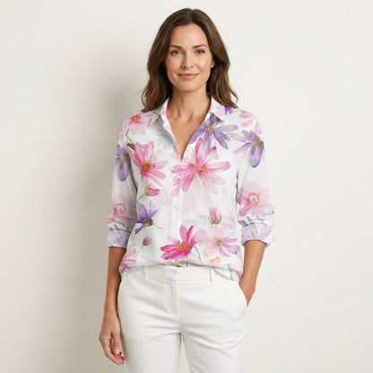 Rina | Colorful Print Blouse