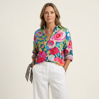 Rina | Colorful Print Blouse