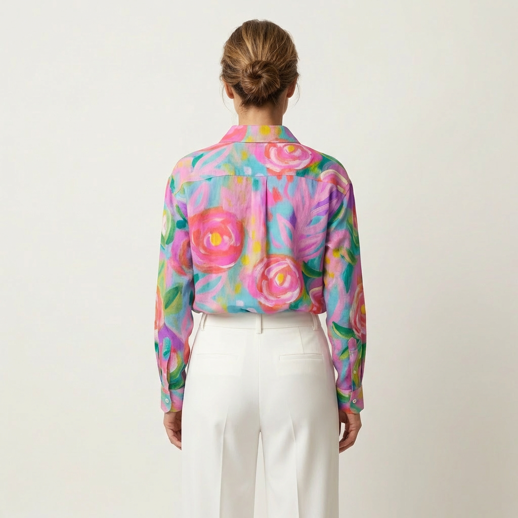 Rina | Colorful Print Blouse
