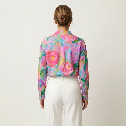 Rina | Colorful Print Blouse