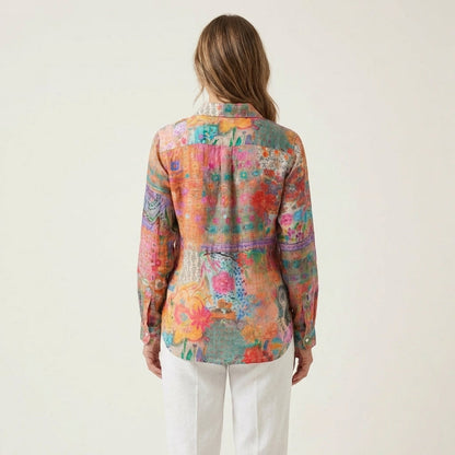 Rina | Colorful Print Blouse