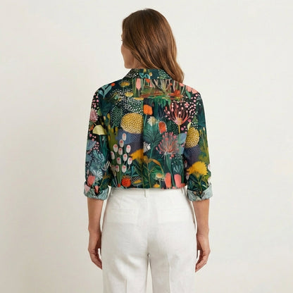 Rina | Colorful Print Blouse