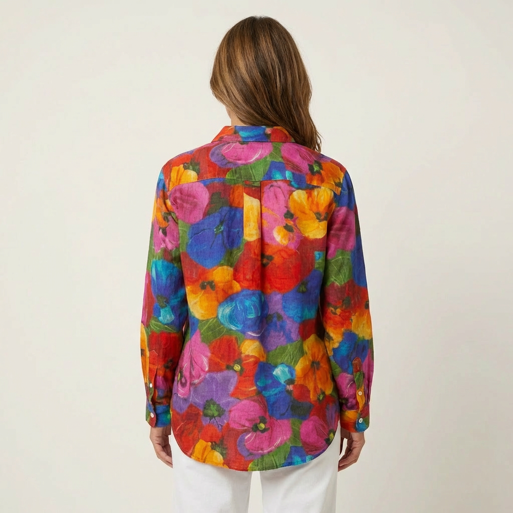 Rina | Colorful Print Blouse