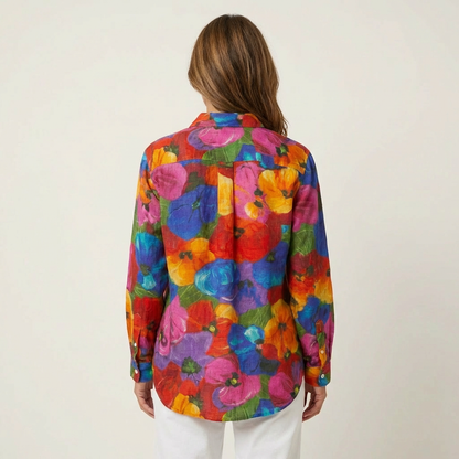 Rina | Colorful Print Blouse