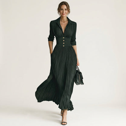 Madison | Pleated Maxi Dress