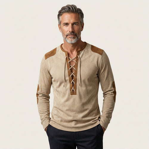 Bradley | Suede-Touch Henley Shirt