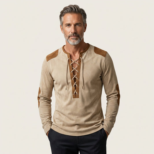 Bradley | Suede-Touch Henley Shirt