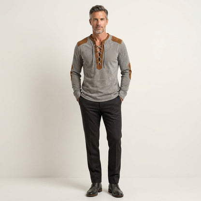 Bradley | Suede-Touch Henley Shirt