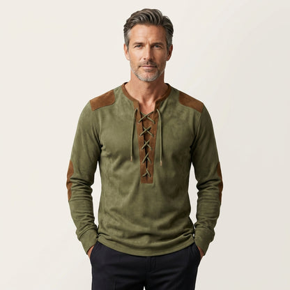 Bradley | Suede-Touch Henley Shirt