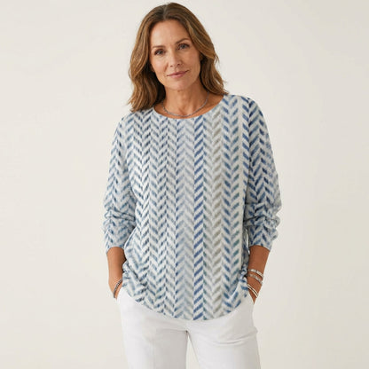 Yoleen | Vintage Print Long-Sleeve T-Shirt