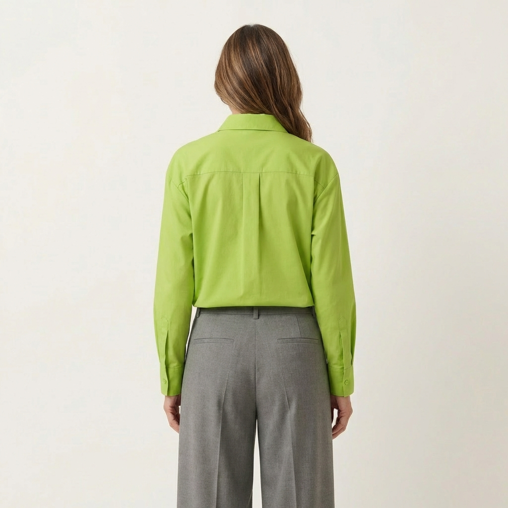 Mandy | Cotton-Linen Retro Blouse