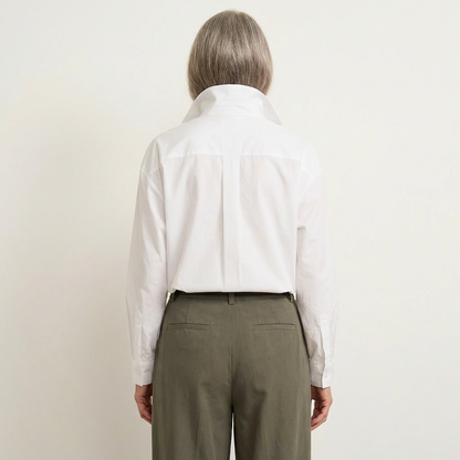 Mandy | Cotton-Linen Retro Blouse