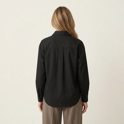 Mandy | Cotton-Linen Retro Blouse