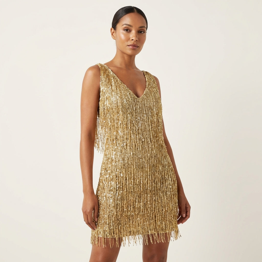 Cherryl | Fringe Dress
