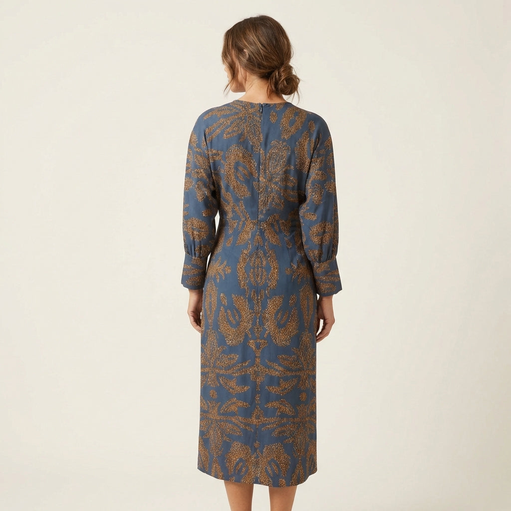Isadora | Midi Dress With Waist Tie