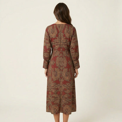 Isadora | Midi Dress With Waist Tie