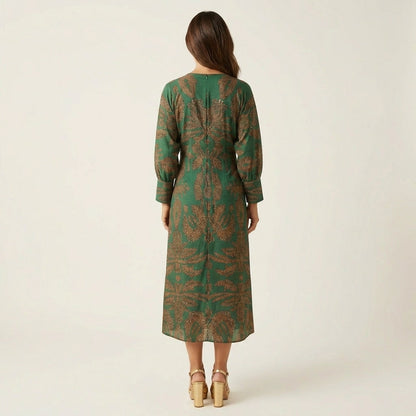 Isadora | Midi Dress With Waist Tie