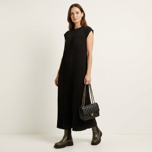 Giovanna | Pleated Sleeveless Maxi Dress