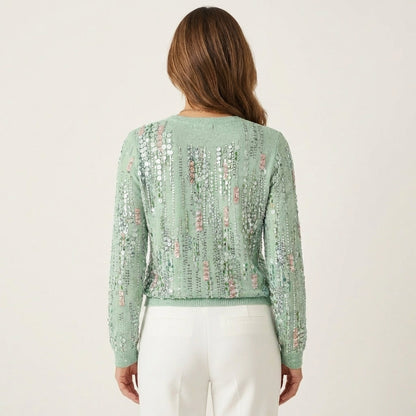 Cathrina | Vintage Print Long-Sleeve