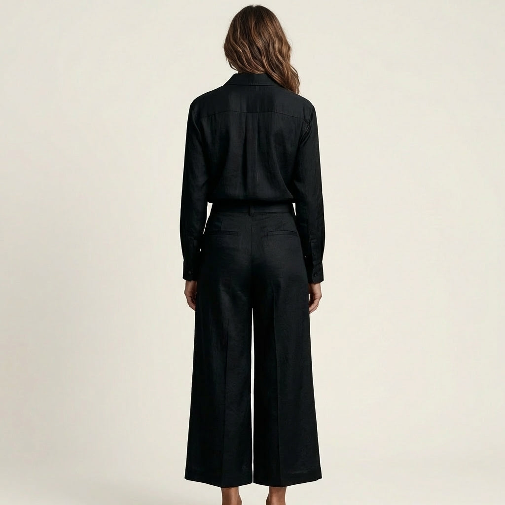 Regina | Linen Shirt & Pants Set