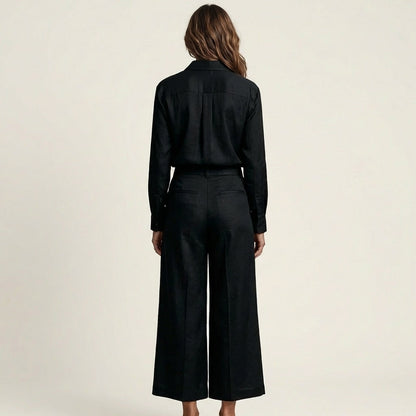 Regina | Linen Shirt & Pants Set