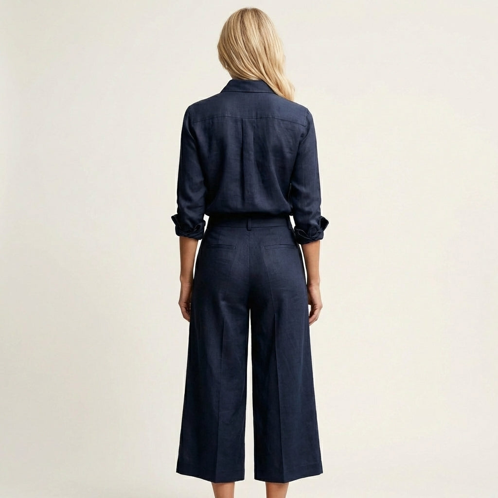 Regina | Linen Shirt & Pants Set