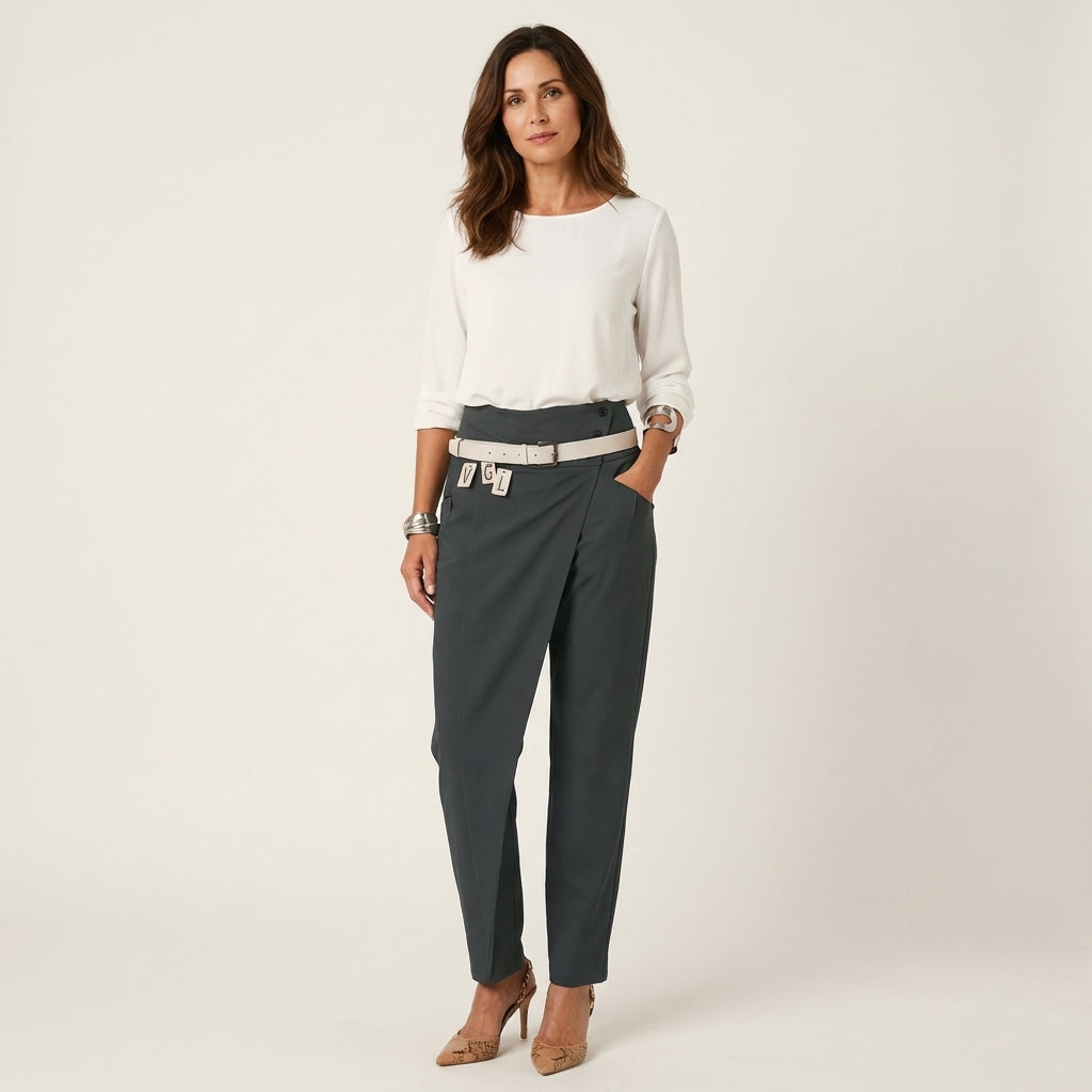 Jade | High-Waist Ankle Trousers