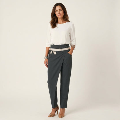 Jade | High-Waist Ankle Trousers