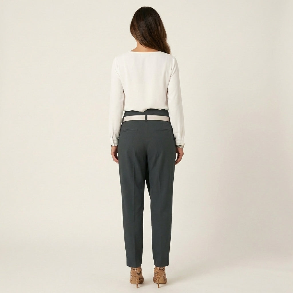 Jade | High-Waist Ankle Trousers
