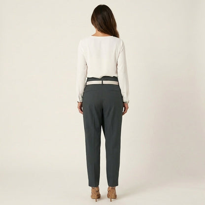 Jade | High-Waist Ankle Trousers