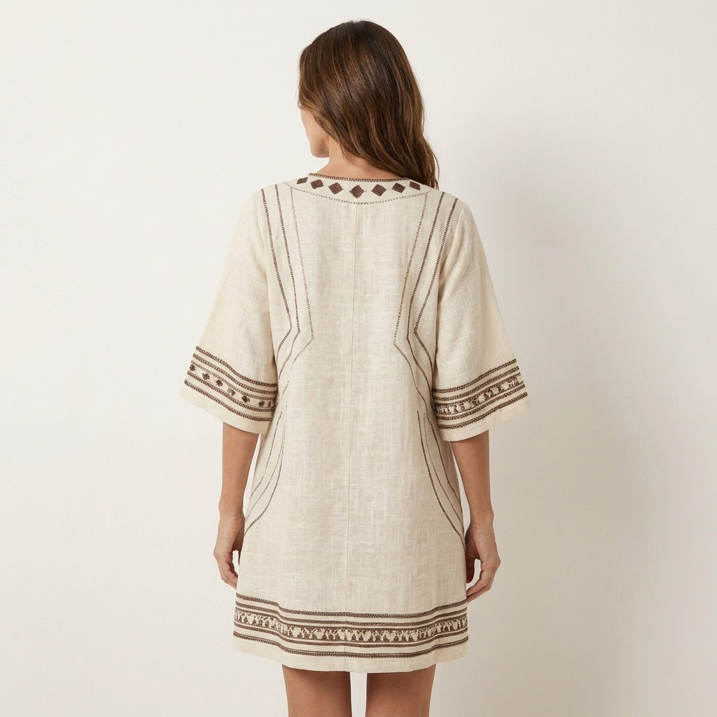 Danique | Floral V-Neck Beach Dress