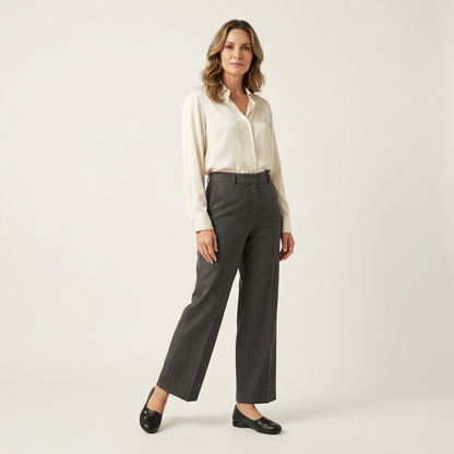Renata | Woven Leather Cutout Flat