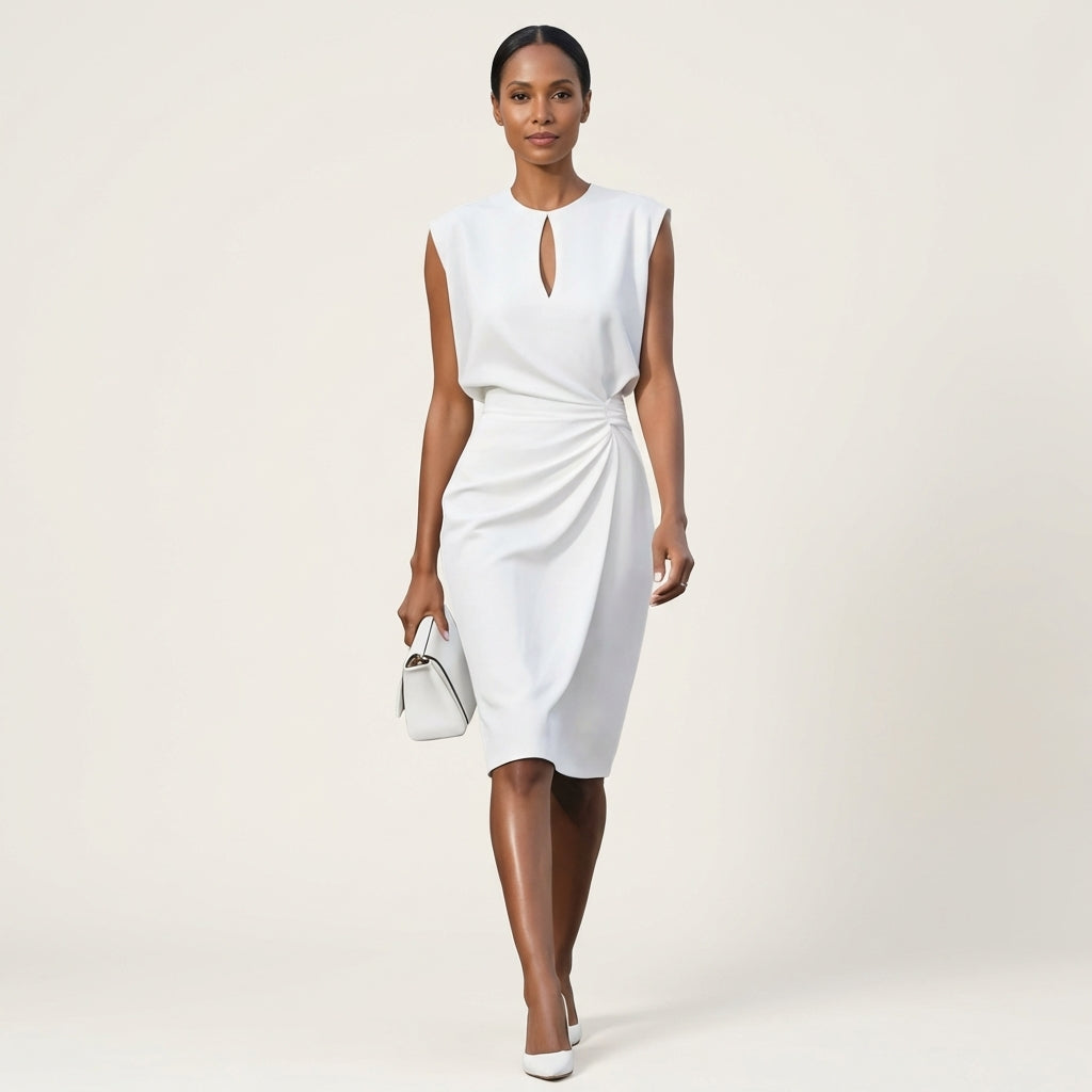 Tavessa | Draped Midi Dress
