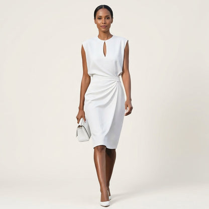 Tavessa | Draped Midi Dress